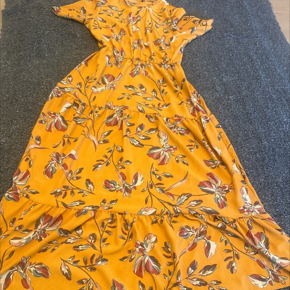Long Yellow Boho Dress - Picture 1 of 4